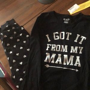 Mom and Me Pajamas NEW girls 10 and women XL, both